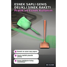 Techora Sale Esnek Saplı Geniş Delikli Sinek Raketi 1 Adet Ev Ofis Bahçe Yazlık Kullanımı BX-313485