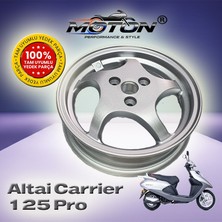 Moton Altai Carrier 125 Pro Uyumlu Arka Jant - Diskli Model - (10 Inç) - Gri