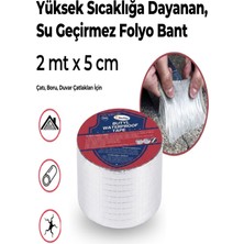 BENCEAL Çamur Bant Alüminyum Izolasyon Tamir Çatlak Bantı Isıya Dayanıklı Su Geçirmez Folyolu Bant