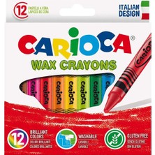 Kitabevimden Carioca Wax Yıkanabilir Pastel Boya Kalemi 12 Li 42365