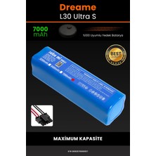 Dreame L30 Ultra S Uyumlu 7000MAH Robot Süpürge Bataryası - Maksimum Kapasite