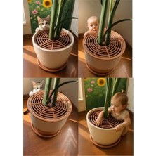 Together Petonik 3 Adet Saksı Toprak Koruma Izgarası 19 cm Yuvarlak | Kedi ve Bebek Önleyici | Saksı Koruyucu | Saksı Aksesuarı Iç ve Dış Mekan