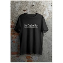 Modi 24 Kasım Kimya Öğretmeni Hediyesi Baskılı Bisiklet Yaka T-Shirt Beyaz