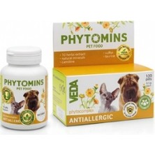 Veda F. Allergy 100 Tablet Kedi ve Köpek Alerji, Kaşıntı & Deri Sağlığı Takviyesi (Quercetin & Omega-3)