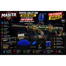 Masita Gel Blaster Su Topu (Su Maymuncuğu) Atan Oyuncak Şarjlı Tam Otomatik. 70 cm Karma Renk ve Model Gönderilir