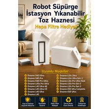 Dreame Serisi Uyumlu Yıkanabilir Yeniden Kullanılabilir Robot Süpürge Toz Haznesi