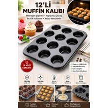 12’li Muffin Kek Kalıbı – Dayanıklı, Çok Amaçlı Fırın Kalıbı