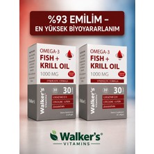 Walkers Vitamins Krilloil Omega 3 Sitikolin 2li Paket