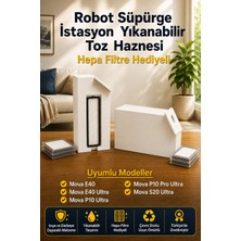 Mova Serisi Uyumlu Yıkanabilir Yeniden Kullanılabilir Robot Süpürge Toz Haznesi