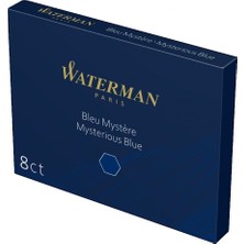 Waterman Dolma Kalem Kartuşu Mavi/siyah 8 Li