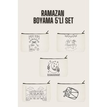 Belirtilmemiş Ramazan Boyama Çantası 5'li Set, Makyaj Çantası