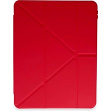 Marsilyan™- Xiaomi Pad 6 Kılıf Kalemlikli Mars Tablet Kılıfı - Kırmızı
