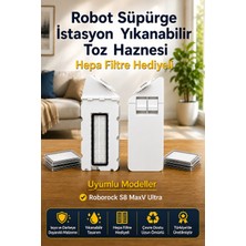 Roborock S8 Maxv Ultra Uyumlu Yıkanabilir Yeniden Kullanılabilir Robot Süpürge Toz Haznesi