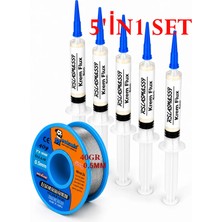 Smnr  Mechnic Lehim Teli 40 G 0,5 mm  RSLASM8559 Krem Flux 5 cc 5’li Yardımcı Lehim Seti ST53
