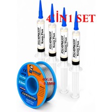Smnr  Mechnic Lehim Teli 40 G 0,5 mm  RSLASM8559 Krem Flux 5 cc 4’lü Yardımcı Lehim Seti ST49