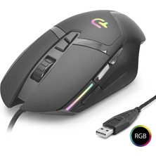 Uslucan Alışveriş G402 Gaming Mouse 7200 Dpi 7 Tuş 1000 Hz Rgb - Siyah