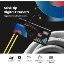 Masa Dostu Dijital Mini Anahtarlık Kamerası - Katlanır Ekran - 1080P Çözünürlük