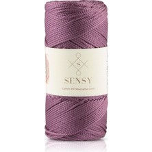 Happy Trend 1.5 mm - 100 gr Polyester Makrome Ipi 150 M Polyester Makrome Ip Supla Ip ve Çanta Ipliği (Mürdüm)