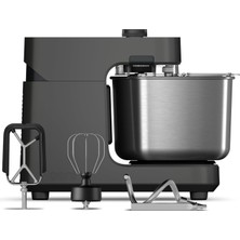 Happy Trend Ooni Halo Pro Profesyonel Spiral Makine 7,3 L, Aksesuarlı, 58 Hız Kademesi, Ekmek Hamurları ve Pizza Hamurları Için Ideal, Antrasit Gri
