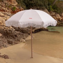 Happy Trend Flamingueo Plaj Şemsiyesi - Bahçe Şemsiyesi, Deniz Şemsiyesi, Upf 50+, Dış Mekan Şemsiyesi, Teras Şemsiyesi (210 x 180 Cm)