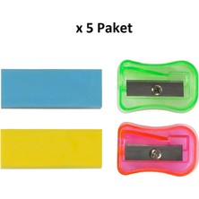 Parrot Kalemtraş Silgi Seti x 5 Paket