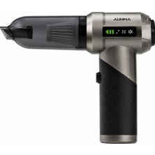 Auhma Ahv-06 22.000PA 6000MAH Kablosuz Araç Süpürgesi Brushless Motor Katlanabilir Üfleme Çekme 3 Kademeli Gri-Siyah