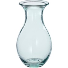 IKEA Modern Yeşil Cam Vazo 15 cm - Dekoratif Ev & Ofis Süsü - Çiçek Vazosu Şık Tasarım