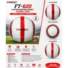 Avessa FT-620 4 Astarlı Makine Dikişli Futbol Topu – 5 Numara