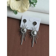 Yasel Takı & Çanta Çelik Güneş Figürlü Küpe
