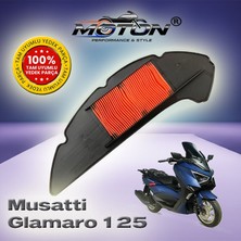 Moton Musatti Glamaro Max 125 Uyumlu Yüksek Performanslı Motosiklet Hava Filtresi