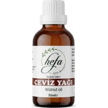 Hefa Şifa Bahçesi Ceviz Yağı 50 ml Soğuk Sıkım Doğal Ürün Cam Şişe