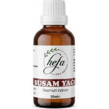 Hefa Şifa Bahçesi Susam Yağı 50 ml Doğal Ürün Cam Şişe