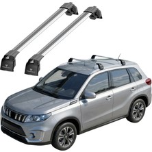 Taurus Power Suzuki Vitara 2015 ve Üzeri Uyumlu TRS200 Kilitli Sistem Ara Atkı Tavan Barı Gri (2 Adet)