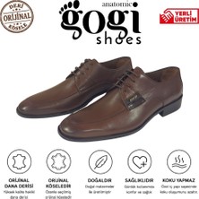 Gogi Shoes Model 1467 Erkek Klasik Ayakkabı Hakiki Dana Derisi Orijinal Kösele Bağcıklı