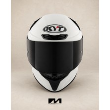 KYT Tt-Revo Kask Plaın Whıte