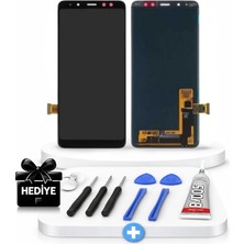 MobilX Samsung Uyumlu Galaxy A8 2018 A530 LCD Ekran Dokunmatik Siyah