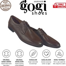 Gogi Shoes Model 1724 Erkek Klasik Ayakkabı Hakiki Dana Derisi Orijinal Kösele Bağcıklı