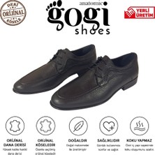 Gogi Shoes Model 1724 Erkek Klasik Ayakkabı Hakiki Dana Derisi Orijinal Kösele Bağcıklı