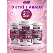 Walkers Vitamins 3 Lü PAKET%100 Saf ve Doğal Ceramide, Elastin, Cranberry, Içeren Çift Hidrolize Kolajen - Collagen
