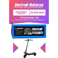 Electroll Citycoco MX-T10 Uyumlu Batarya (Maksimum Kapasite) Batarya 48V 25AH Pil Elektrikli Scooter Bataryası