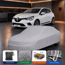 Cocem Renault Clio 5 Uyumlu Oto Branda Araç Örtüsü Su Geçirmez 4 Mevsim Güneş Yağmur Toz Koruyucu