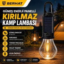Taşınabilir Güneş Enerjisiyle Çalışan Kamp Ampülü - Kırılmaz - Su Geçirmez