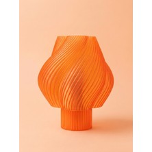 Designobee Krema Orange, Modern Abajur Masa Lambası, Ambiyans Aydınlatma, Dekoratif Aydınlatma