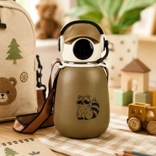 Emofom Gamer Termos Matara 500 ml Paslanmaz Çelik Pipetli Suluk (5 Yaş Üstü) Çocuk Suluğu 10 x 18 cm