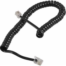 Aslanoğlu Store Telefon Spiral Kablo Siyah 4p/4c