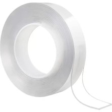 Aslanoğlu Store Sunup SN-14654 30MM 2 Metre Çift Taraflı Nano Teknoloji Süper Yapıştırıcı Şeffaf Bant