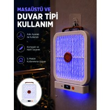 Aslanoğlu Store Mey Ithalat® Şarjlı Uv Işıklı Sinek Öldürücü Cihaz Beyaz Elektrikli Sivrisinek Yok Edici