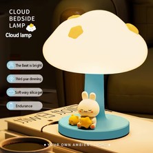 Margo Toys Sevimli Tavşan Figürlü Bulut Masa ve Çocuk Odası Gece Lambası