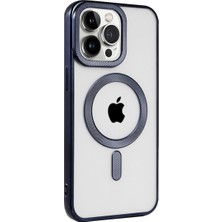 TeknoKapsül Iphone 15 Pro Kılıf Kronos Magsafe Kapak - Lacivert