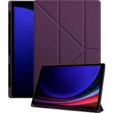 TeknoKapsül Samsung Galaxy X930 Tab S11 Ultra 14.6 Kalemlikli Mars Tablet Kılıfı - Mürdüm